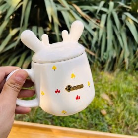 تصویر ماگ گوزن گلدار 