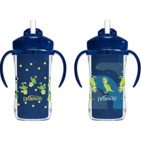 تصویر لیوان آبمیوه خوری نی دار 300 میل دکتر براونز ( Dr browns ) 