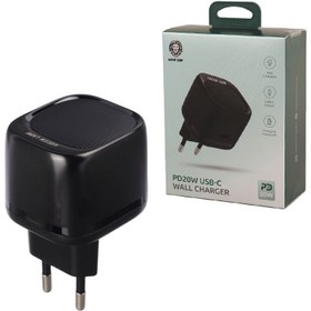 تصویر کلگی فست شارژ Green Lion GNPD20EUWCBK 3A PD 20W Green Lion GNPD20EUWCBK 3A PD 20W Fast Wall Charger