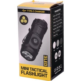 تصویر چراغ قوه پلیسی Mini Flashlight 3LED Mini Flashlight 3LED