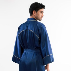 تصویر روبدوشامبر الگانت سرمه ای 