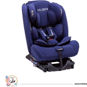 تصویر صندلی ماشین کودک هوبر قابل تنظیم در سه حالت پارچه قابل شستو شوضدتعریق 