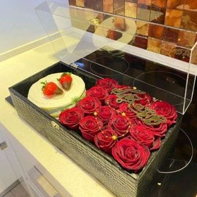 تصویر باکس گل و کیک تولد 8093 