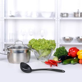 تصویر ملاقه چاک دار سیلکونی تفال مدل بنوینو Tefal 2744512 Kitchen Helper “BiENVENUE” Vegetable Spoon 