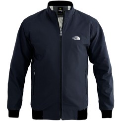 تصویر کاپشن بهاری سرمه ای نورث فیس 