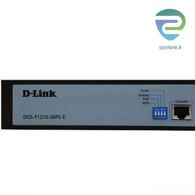 تصویر سوئیچ 26 پورت PoE دی لینک مدل DGS-F1210-26PS-E - فروشگاه شبکه پل D-LINK Network Switch DGS-F1210-26PS-E