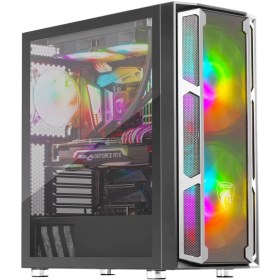 تصویر کیس کامپیوتر گرین مدل GRIFFIN G6 ARGB Mid Tower مشکی GREEN GRIFFIN G6 ARGB Mid Tower Black Computer Case