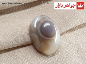 تصویر نگین عقیق هندی باباقوری خوش رنگ کد 132440 