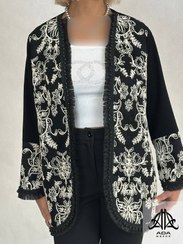 تصویر کت زنانه گلدوزی مدل رز 