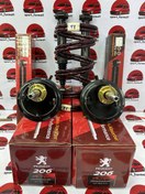 تصویر ست کامل کمک اسپرت kds و فنر لنزو ۳۲ پژو ۲۰۶-۲۰۷-رانا 