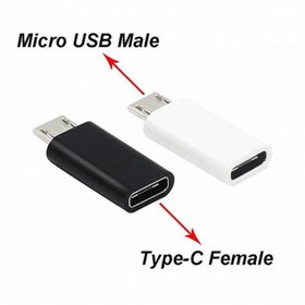 تصویر تبدیل Type C به Micro USB فلزی PK Micro USB