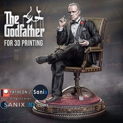 تصویر اکشن فیگور مجسمه پدر خوانده the godfather طرح ۲ 