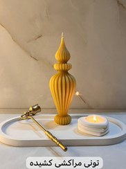 تصویر شمع دکوری تونی گلدونی 