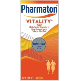 تصویر کپسول Vitality Ginseng G115 100 برند Pharmaton ( فارماتون ) در دسته مکمل های غذایی و ویتامین ها 