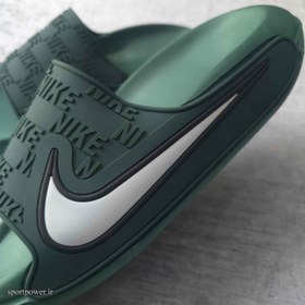 تصویر دمپایی مردانه نایکی سبز 