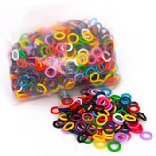 تصویر حلقه پا کبوتر مدل واشری ژله ای 