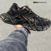 تصویر کتونی بالنسیاگا اسپایدر رنگ مشکی طلایی 