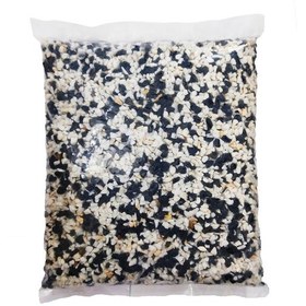 تصویر سنگ تزیینی آکواریوم سایز برنجی کد 1266 وزن 5000 گرم رنگ سفید و مشکی 