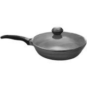 تصویر تابه گرانیت MGS تک دسته طرح ایتالیا مدل B سایز 24 رنگ مشکی 