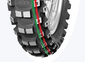 تصویر لاستیک عقب میتاس سایز 19-120/80 mitass 120/80-19 terra force- mx mh motocross