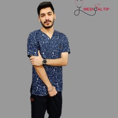 تصویر اسکراب طرح دار مردانه مدیکال 