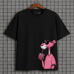 تصویر تیشرت باکسی پلنگ صورتی Pink Panther 