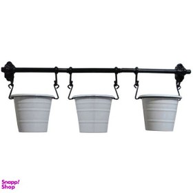 تصویر استند گلدان سالوت مدل دیواری سه گلدان 021 