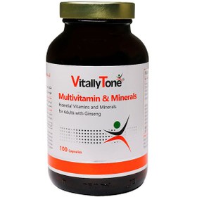 تصویر کپسول مولتی ویتامین ویتالی تون 100 عددی VitallyTone Multi Vitamin Mineral