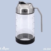تصویر روغن‌ریز 450 میلی‌لیتر سر استیل یونیک مدل UN-2041 Unique 450ml Stainless Steel Spout Oil Dispenser Model UN-2041