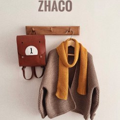 تصویر ژاکت جانا رنگ قهوه ای - سایز 