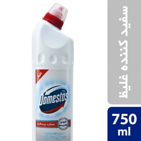 تصویر مایع سفیدکننده غلیظ سطوح دامستوس مدل Snow White حجم 750 میلی لیتر Domestos Snow White Surface Bleach 750 ml