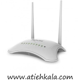 تصویر مودم ADSL ردلاین مدل RL-WMR2300 دو آنتن Redline | RL-WMR2300 – 300Mbps Wireless N Router ADSL+ Modem Router