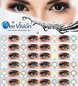 تصویر لنز چشم 24 رنگ سی ویژن SEE VISION 