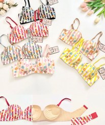 تصویر سوتین تک اسفنجی عروسکی جکدار و بدون فنر 