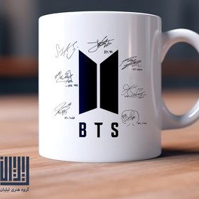 تصویر ماگ طرح بی تی اس BTS 