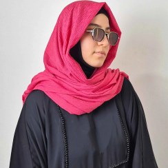 تصویر شال نخی پفکی | سبک و لطیف مخصوص استفاده روزمره 