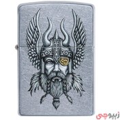 تصویر فندک زیپو مدل Zippo Viking Warrior Design کد 29871 Zippo Viking Warrior Design Lighter 29871