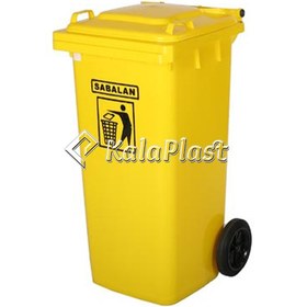 تصویر سطل زباله سبلان پلاستیکی مخزن پلی اتیلن 120 لیتری چرخ دار - متنوع ا bucket 120 litr bucket 120 litr