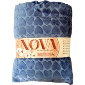 تصویر پتو مسافرتی یک نفره شادیلون مدل Nova سایز 220x150 سانتی‌متر - آبی نفتی 