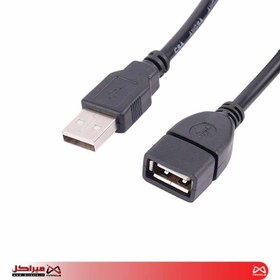 تصویر کابل کوتاه افزایش طول Eleven USB 30cm Eleven USB 30cm Male to USB Female Cable