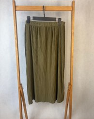 تصویر دامن پلیسه سبز ارتشی زنانه برند C&A کد 022 