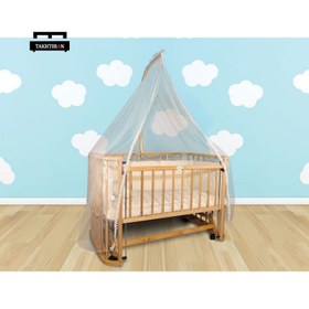 تصویر گهواره چوبی نوزاد ایسیز 