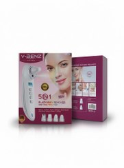 تصویر دستگاه پاک‌سازی پوست V-BENZ مدل 5in1 | حذف جوش‌های سرسیاه و بخور سرد 