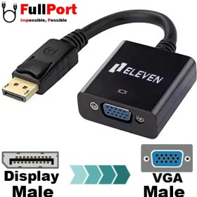 تصویر مبدل Display Port به VGA الون Eleven CV1003 ELEVEN CV1003 Display Port To VGA Converter