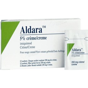 تصویر پماد آلدارا برای درمان زیگیل تناسلی Aldara Imiquimod 5% Cream 12 Sachets