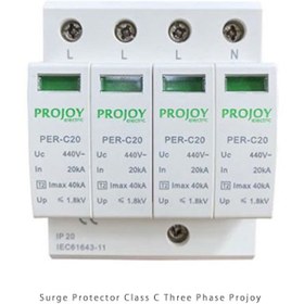 تصویر سرج ارستر AC سه فاز + نول کلاس C برند Projoy Surge Protector Class C Three Phase Projoy