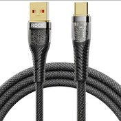 تصویر کابل شارژ و انتقال داده 100 وات USB به Type-C راک مدل ROCK Z21 کد 1759 