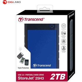 تصویر هارد دیسک اکسترنال ترنسند مدل StoreJet 25M3 ظرفیت 2 ترابایت Transcend StoreJet 25M3 External Hard Drive - 2TB