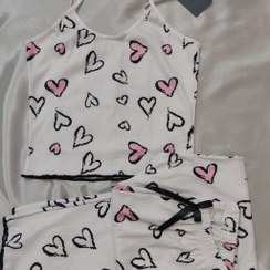 تصویر ست تاپ وشلوار قلبی 