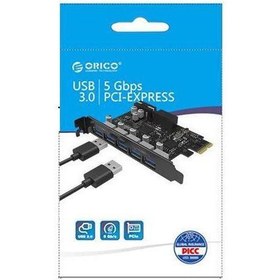 تصویر هاب USB3.0 هفت پورت PCI اوریکو مدل PVU3-7U-V1 